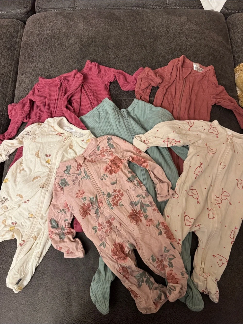 Baby Girl Sleep and Play Bundle - Pink, Rose, Mint, Cream